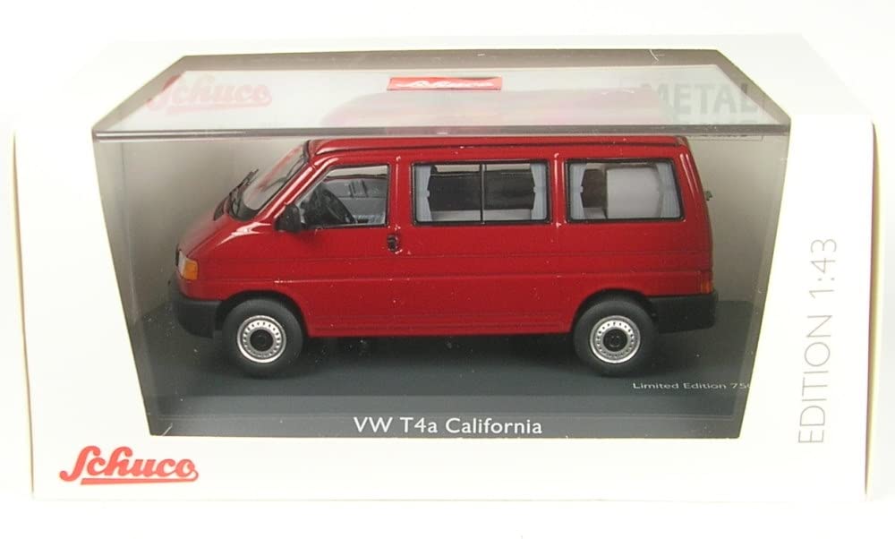 Schuco 450275700 VW T4a California rot 1:43, Mehrfarbig