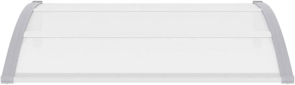 vidaXL Türvordach Haustürdach Haustür Überdachung Türdach Pultvordach Vordach Haustürvordach Grau Tr