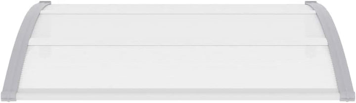 vidaXL Türvordach Haustürdach Haustür Überdachung Türdach Pultvordach Vordach Haustürvordach Grau Tr