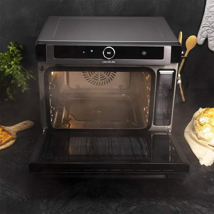 Cecotec Dampfofen Bake&amp;Steam 4000 Combi Gyro. 2400W, 3-in-1-Ofen: Dampf, Konvektion und Ölfritteuse,