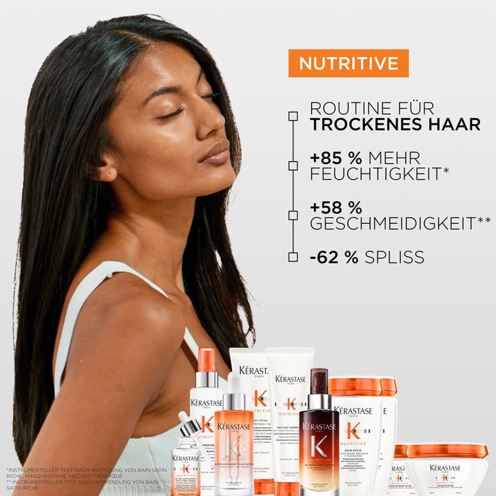 Kérastase Nutritive, Nachtserum für normales bis leicht trockenes Haar, Nährend und glättend für meh