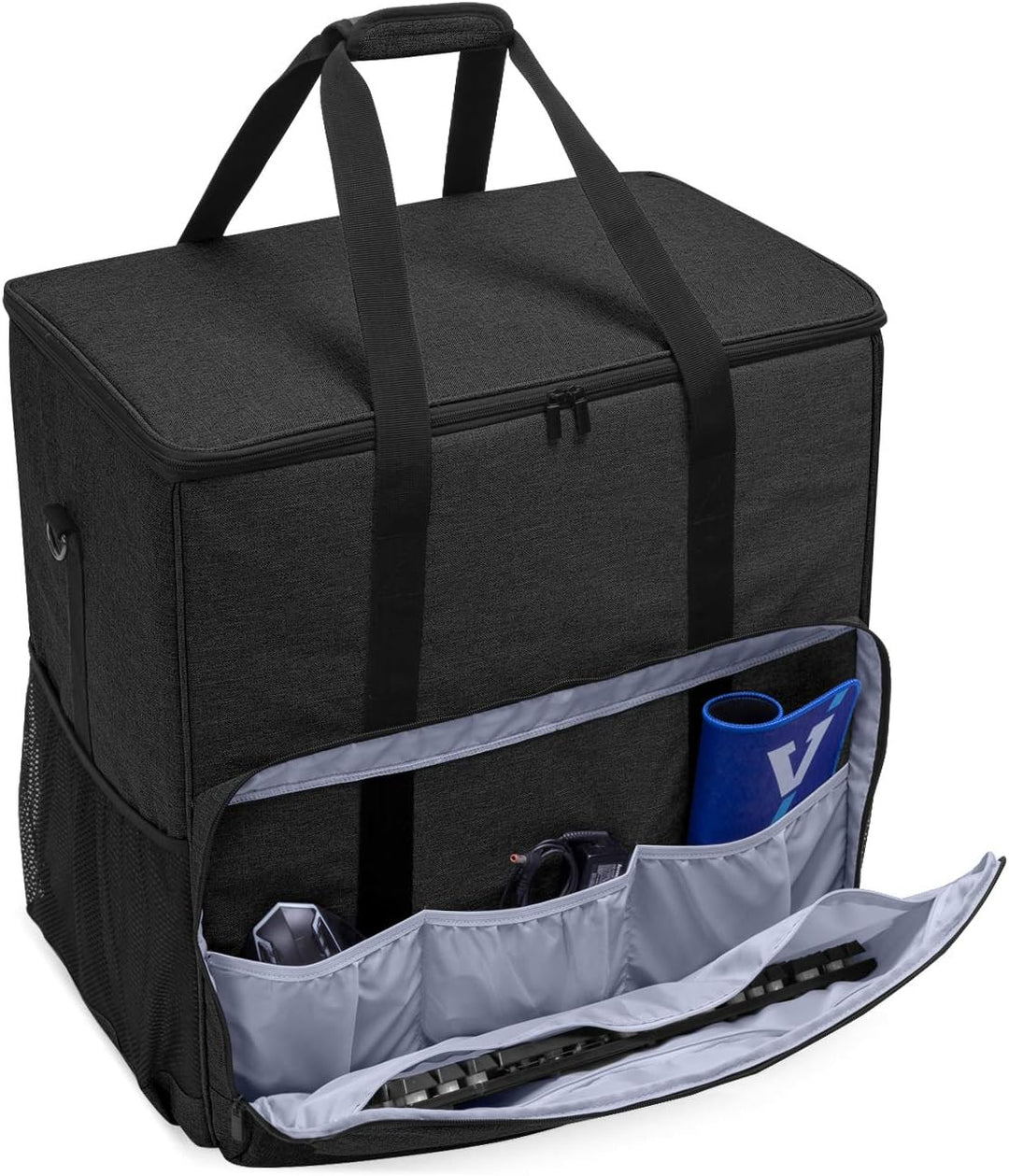 CURMIO Reisetasche für Desktop Computer und Monitor, Tragetasche für Computer PC-Gehäuse, Tastatur,