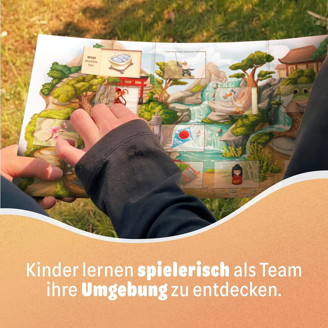 Deine fantastische Schatzsuche – Die Ninja Prüfung – Schnitzeljagd Spiel für 1 bis 7 Kinder von 5 bi