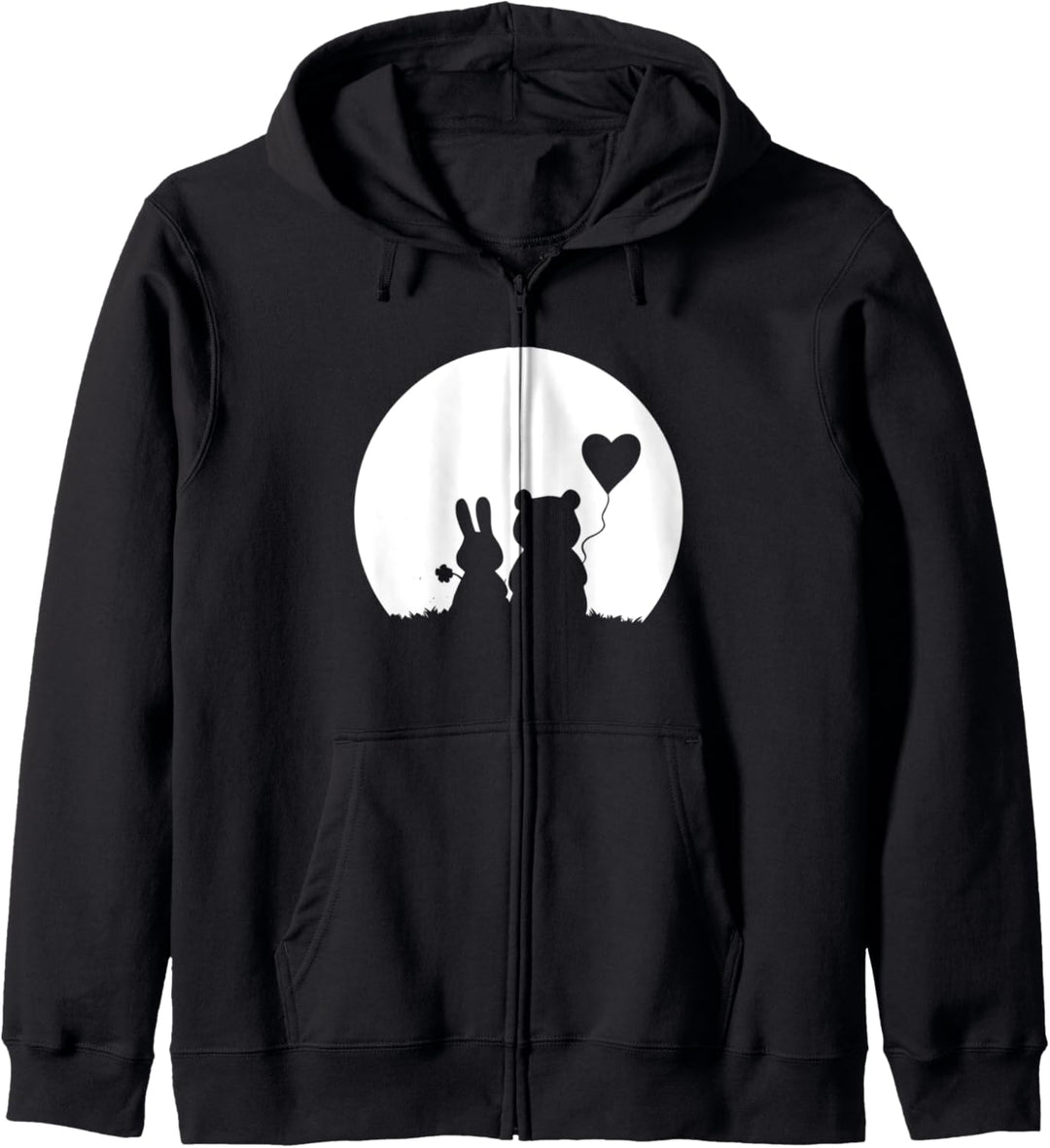 Liebe - Hase und Bär - Valentinstag Kapuzenjacke
