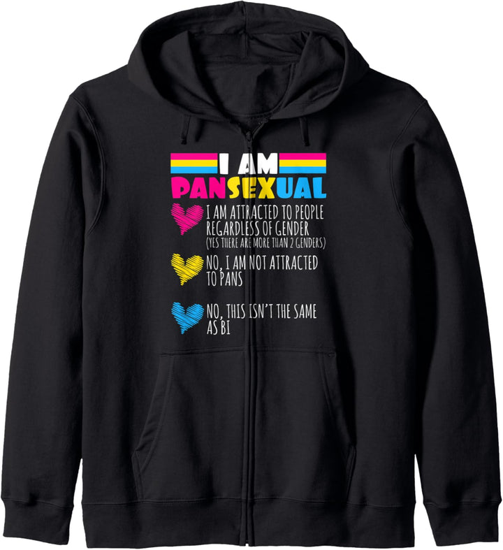 Lustiges Design Pansexuell Homosexuell Transsexuell Q Pan Kapuzenjacke
