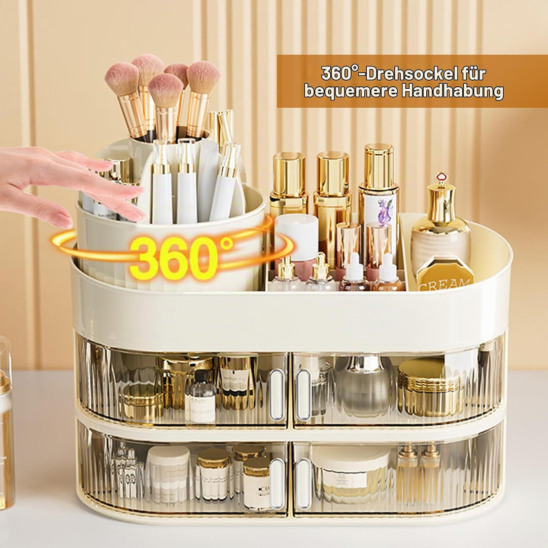Make Up Kosmetik Organizer 3 Stöckig Multifunktionale Kosmetikregal Skincare Aufbewahrung Grosser Ka