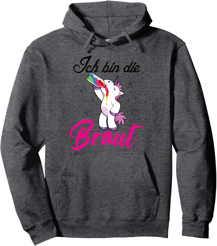 Ich bin die Braut Spruch Ich heirate Groom Trauzeuge Ring Pullover Hoodie