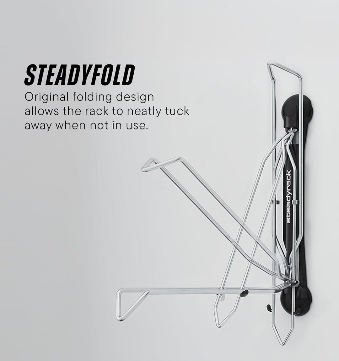 Steadyrack Fahrrad Wandhalterung - Classic Rack - Fahrrad Wandhalterung vertikal als Aufbewahrungslö