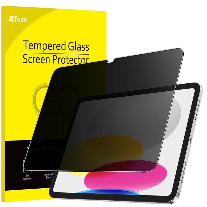 JETech Sichtschutz für iPad 10 (10,9 Zoll, 2022 Model, 10. Generation), Panzer Schutz Glas Folie Dis