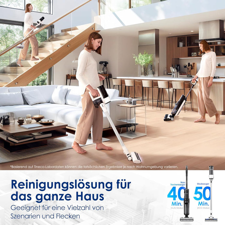 Tineco Floor ONE Switch S7 Nass Trockensauger, Saugwischer 40min, Staubsauger 65min, 70℃ Flashdry, B