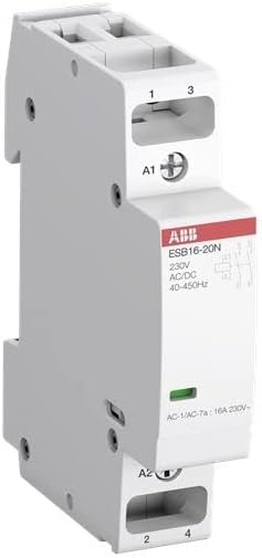 ABB ESB20-11N-07 ESB Leistungsschütz / 400 V ac Spule, 2 -polig 1 Schliesser, 1 Öffner / 20 A, Siche