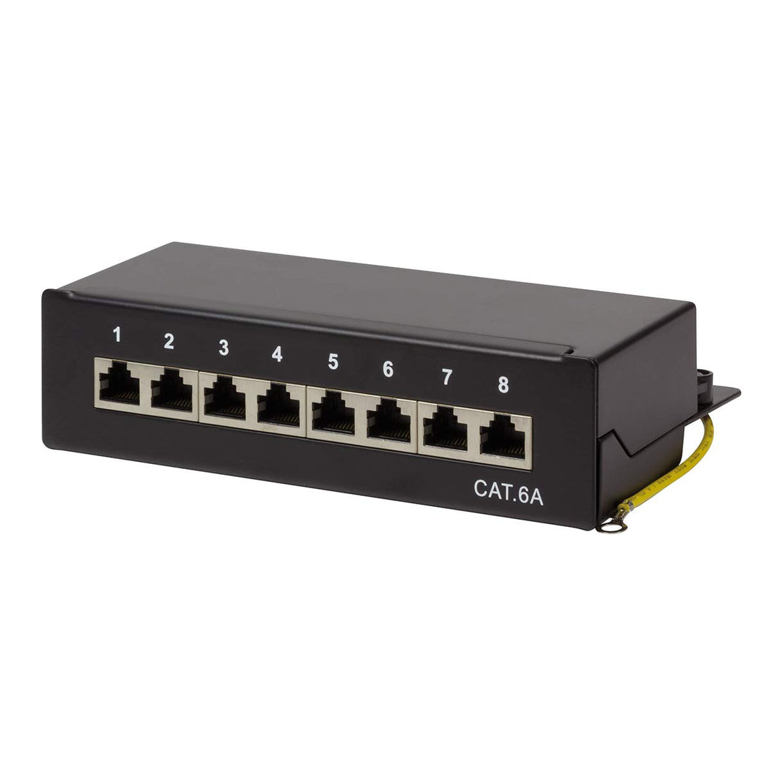 LogiLink Professional Cat.6A (500 MHz) Patchpanel - Verteilerfeld, Tisch/Wand/Desktop, STP (geschirm
