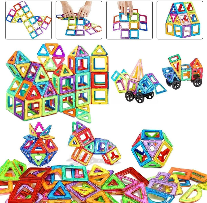 Magnetische Bausteine 101 Teile, Magnetspielzeug Magneten Kinder Magnetbausteine Magnet Spielzeug Ma