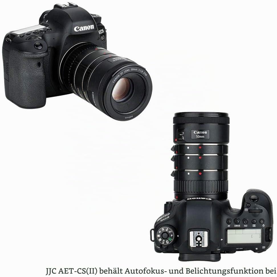 JJC AF Autofokus Zwischenringe 12/20/36MM für Canon EF/EF-S Mount EOS 850D 800D 760D 750D 700D 250D