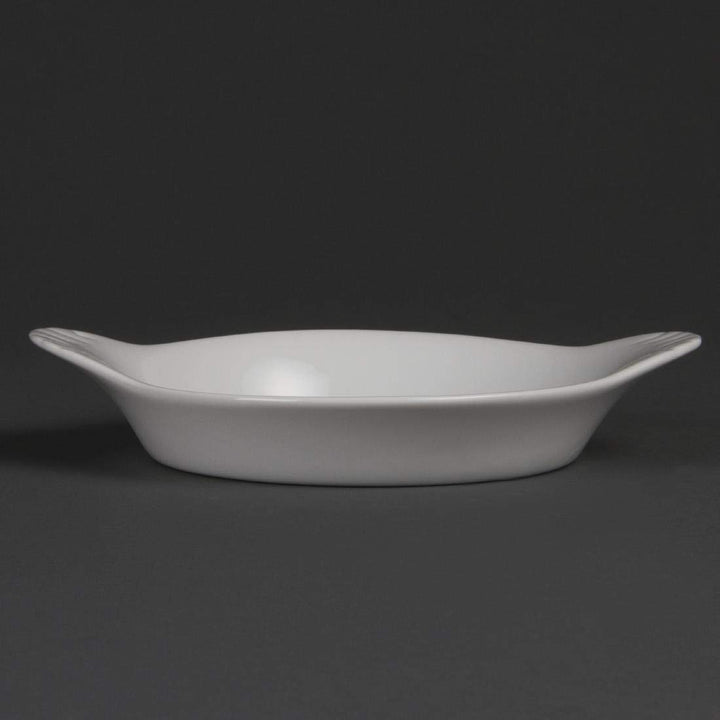 Olympia Whiteware Servierteller mit runden Ohren, 192 x 151 mm, Porzellan, 6 Stück 192X 151mm, 192X