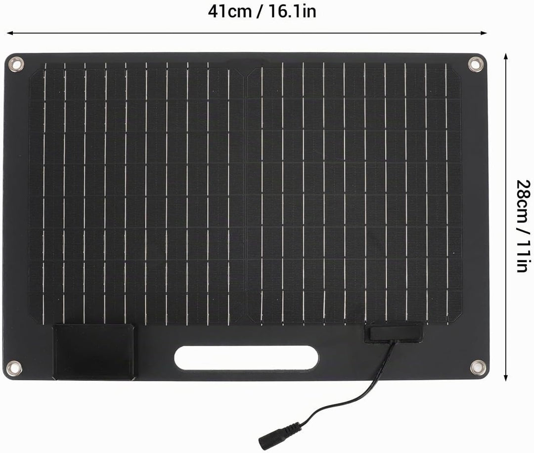 100 W Tragbares Solarpanel, USB-Ausgänge, Schnelles Aufladen, Hocheffizientes Solarpanel-Ladegerät f