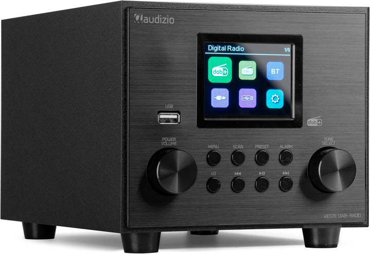 Audizio Vieste - DAB Radio mit Bluetooth, Digitalradio, 60 Watt Lautsprecher, DAB Plus Radio mit USB