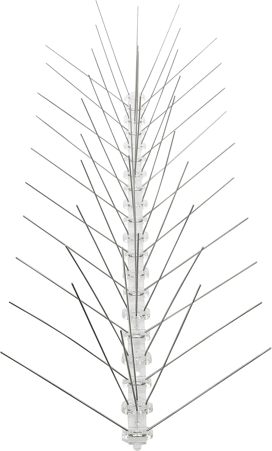 Profi Edelstahl Taubenspikes 5 Reihig - Effektive Taubenabwehr- Vogelabwehr Kunststoffleiste Spikes