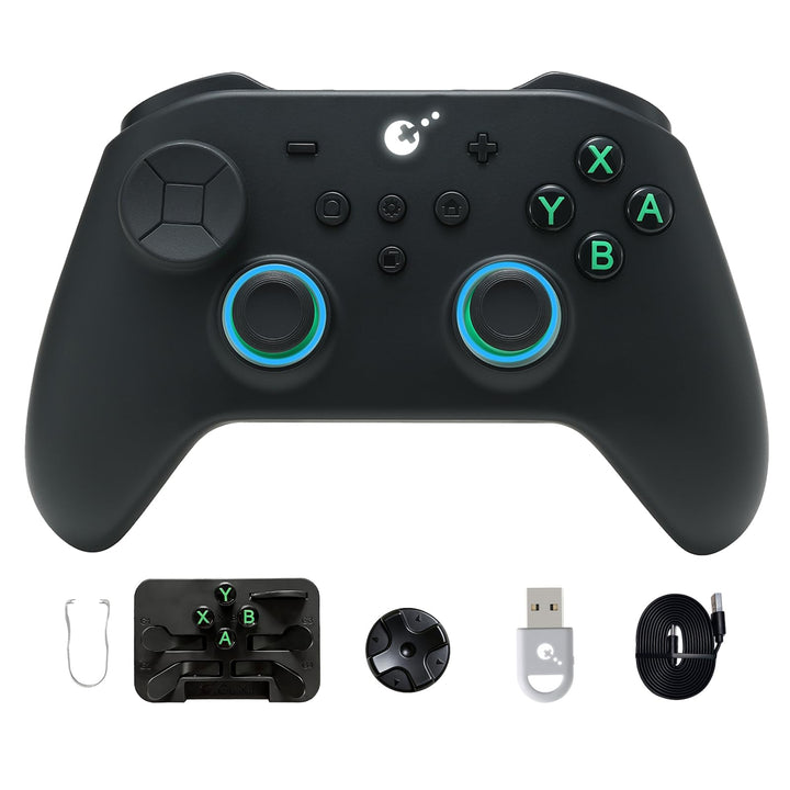 GuliKit TT Pro Wireless Game Controller, Bluetooth,Hyperlink Wireless Adapter,Wired, Anti-Drift 720°