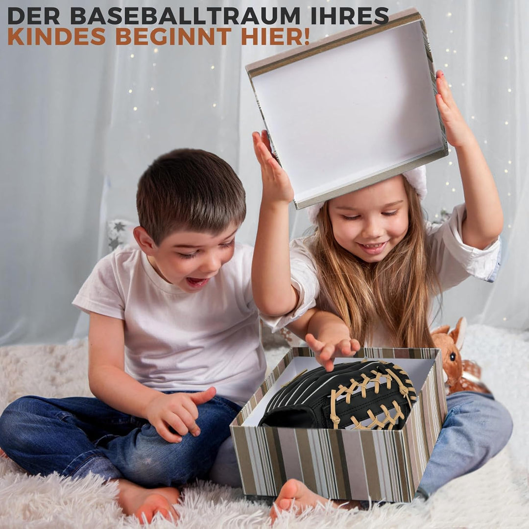 Baseball Handschuhe, Softball Handschuhe mit 1 Ball, Baseball Training Wettbewerb Handschuh Verdicke