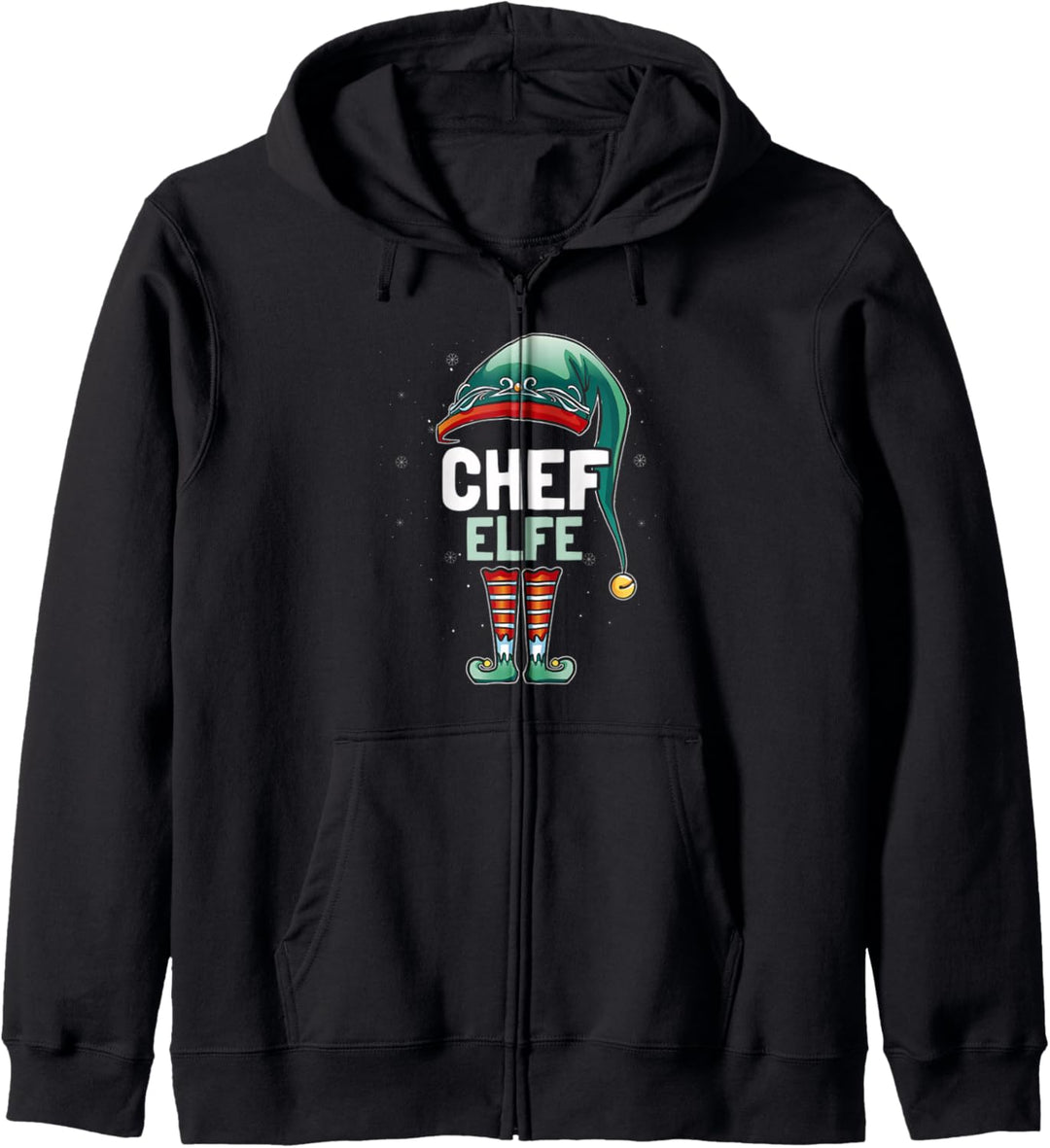 Chef Elfe Weihnachten Partnerlook Weihnachtsshirt Kapuzenjacke