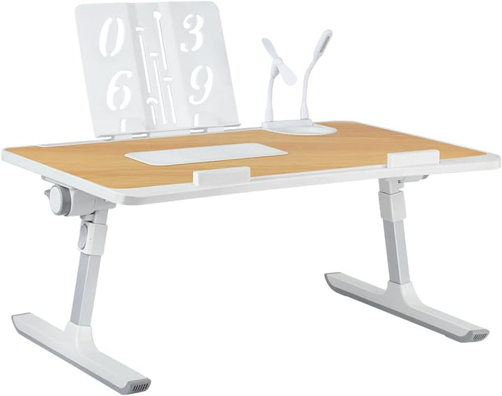 Betttisch für Laptop, höhenverstellbar und Winkel, Lese- und Laptopständer, faltbar, Tisch für Bett/