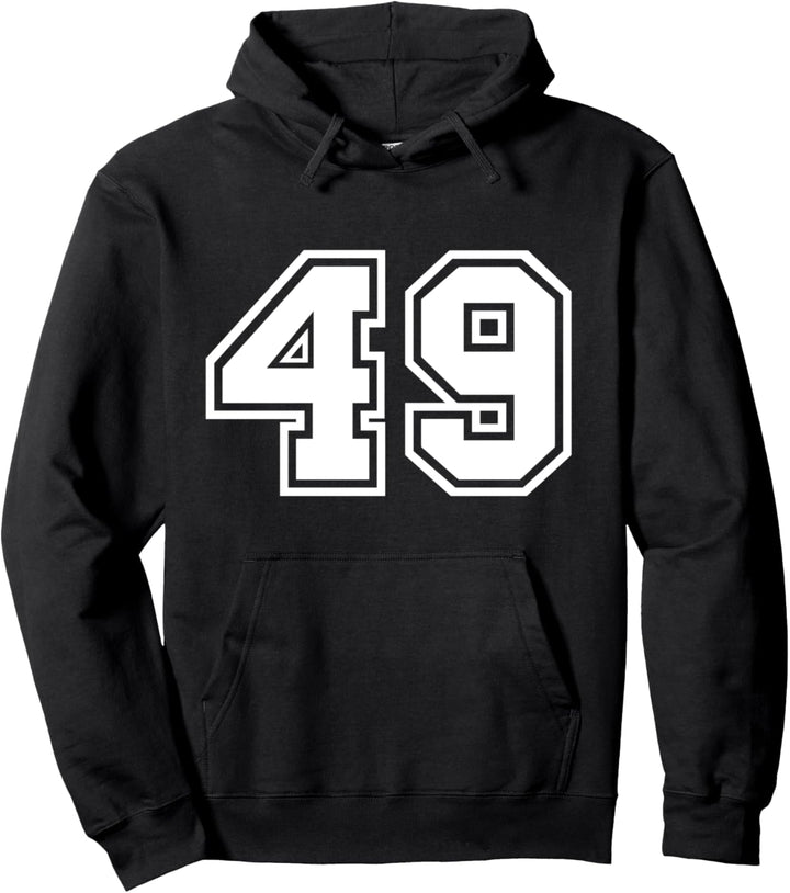 Team Jersey Nummer #49 Sportgeschenk Pullover Hoodie
