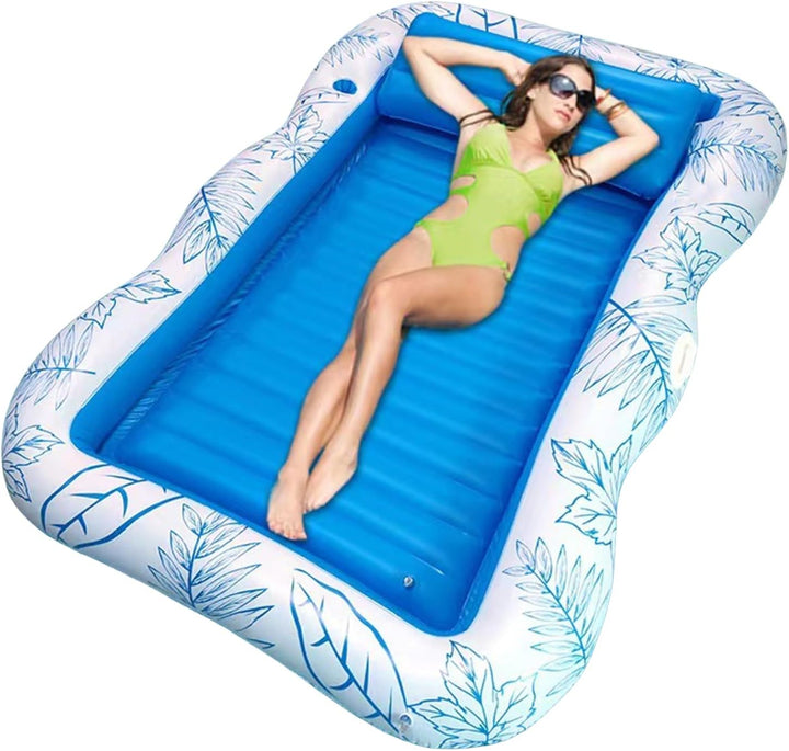 Schwimmer für Erwachsene – aufblasbarer Schwimmstuhl für Pool | Schwimmen mit Getränkehalter für Poo