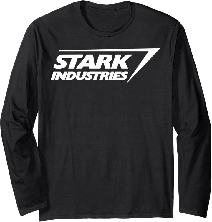 Marvel Iron Man Stark Industries Logo Langarmshirt