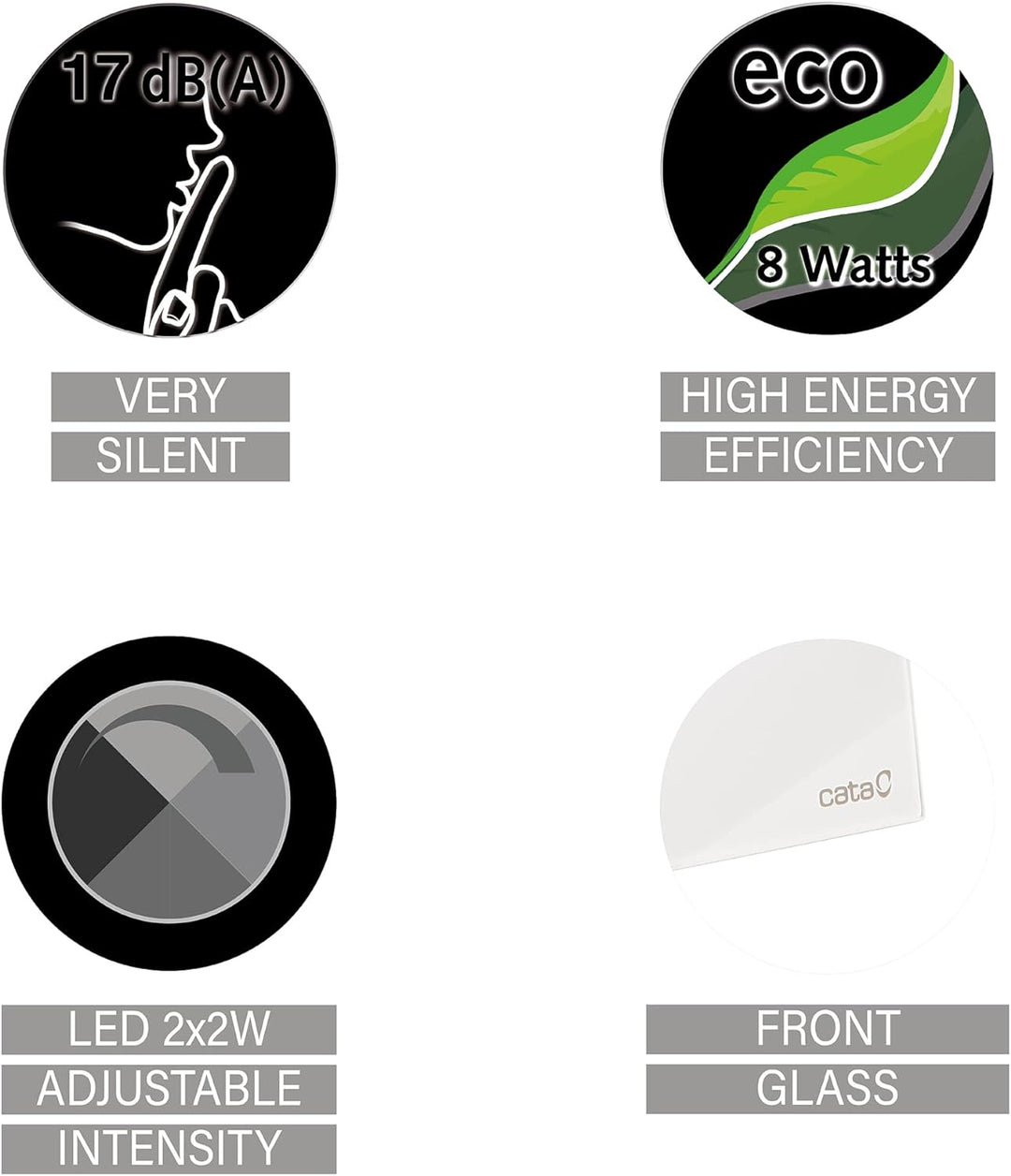 Badlüfter mit Timer 120 mm (120 mm mit Timer und Feuchtigkeitsanzeige) 120 mm mit Timer und Feuchtig