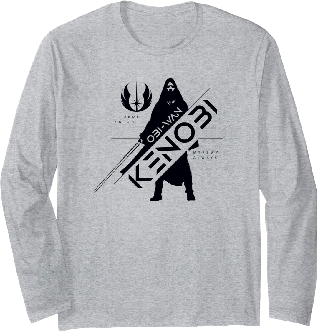 Star Wars: Obi-Wan Kenobi Jedi Order Emblem Silhouette Langarmshirt