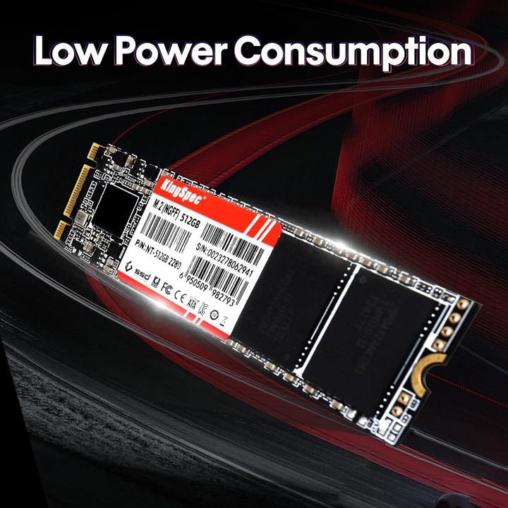KingSpec 2TB M.2 SSD 2280, Interne Solid State Hard Drive-SATA iii 6Gb/s, M2 NGFF Disco Duro für Des