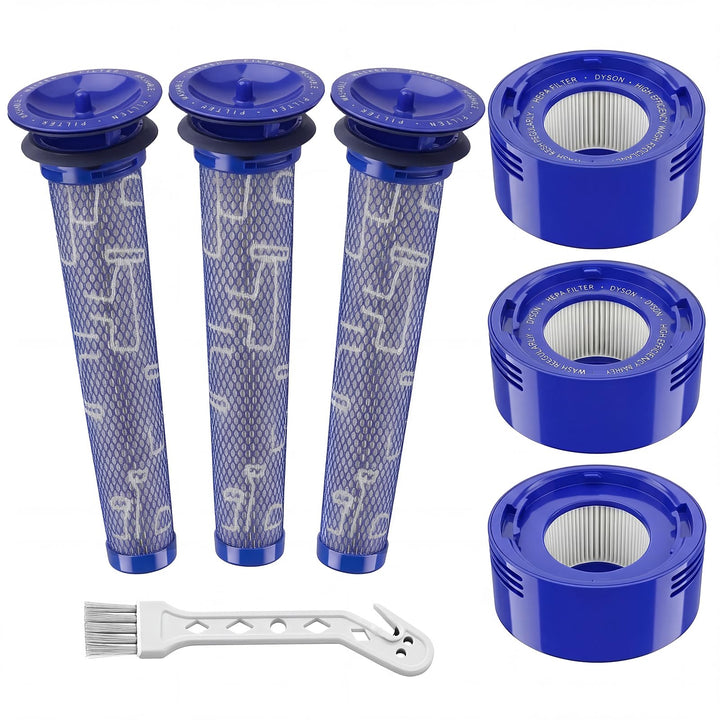 Wolfish 6er-Pack Staubsaugerfilter, Ersatz-Set für Dyson-Staubsauger V8+, V8, V7, Absolute, Animal,