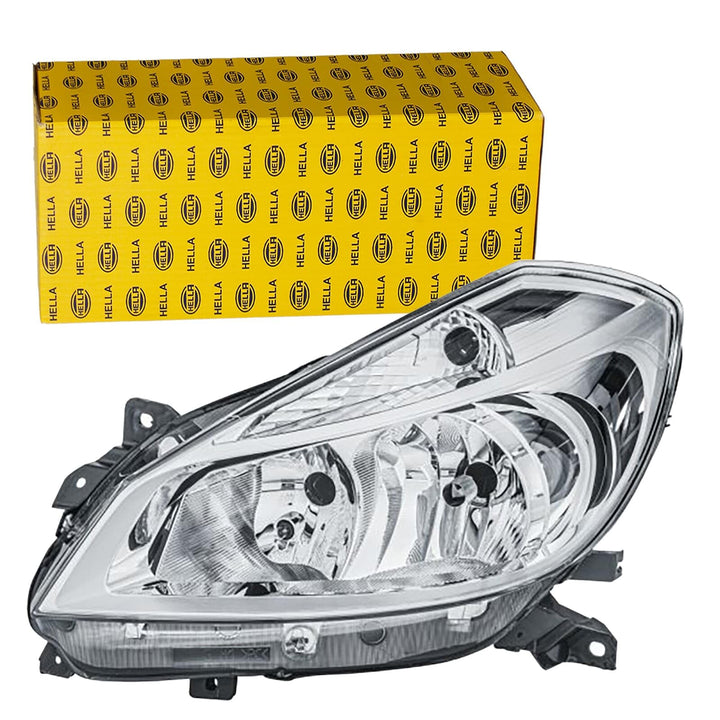 HELLA 1EE 354 536-011 Halogen-Hauptscheinwerfer - links - für u.a. Renault Clio III (Br0/1, Cr0/1) L