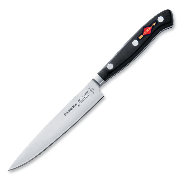 F. DICK Officemesser Premier Plus 12 cm - geschmiedet, rostfrei, Klinge extra scharf, 56 HRC, Griff