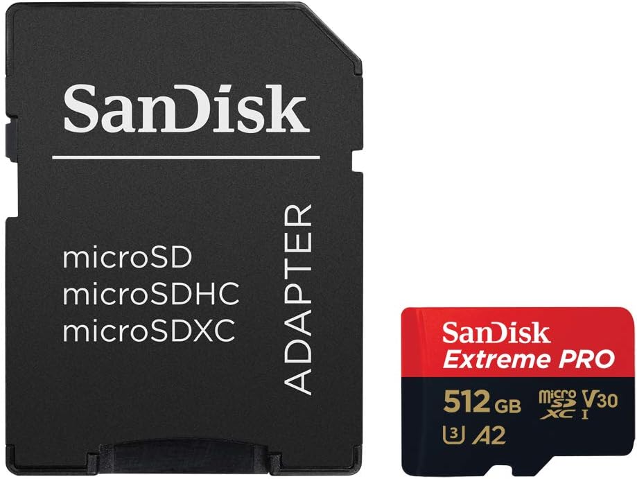SanDisk Extreme PRO microSDXC UHS-I Speicherkarte 512 GB + Adapter & RescuePRO Deluxe (Für Smartphon