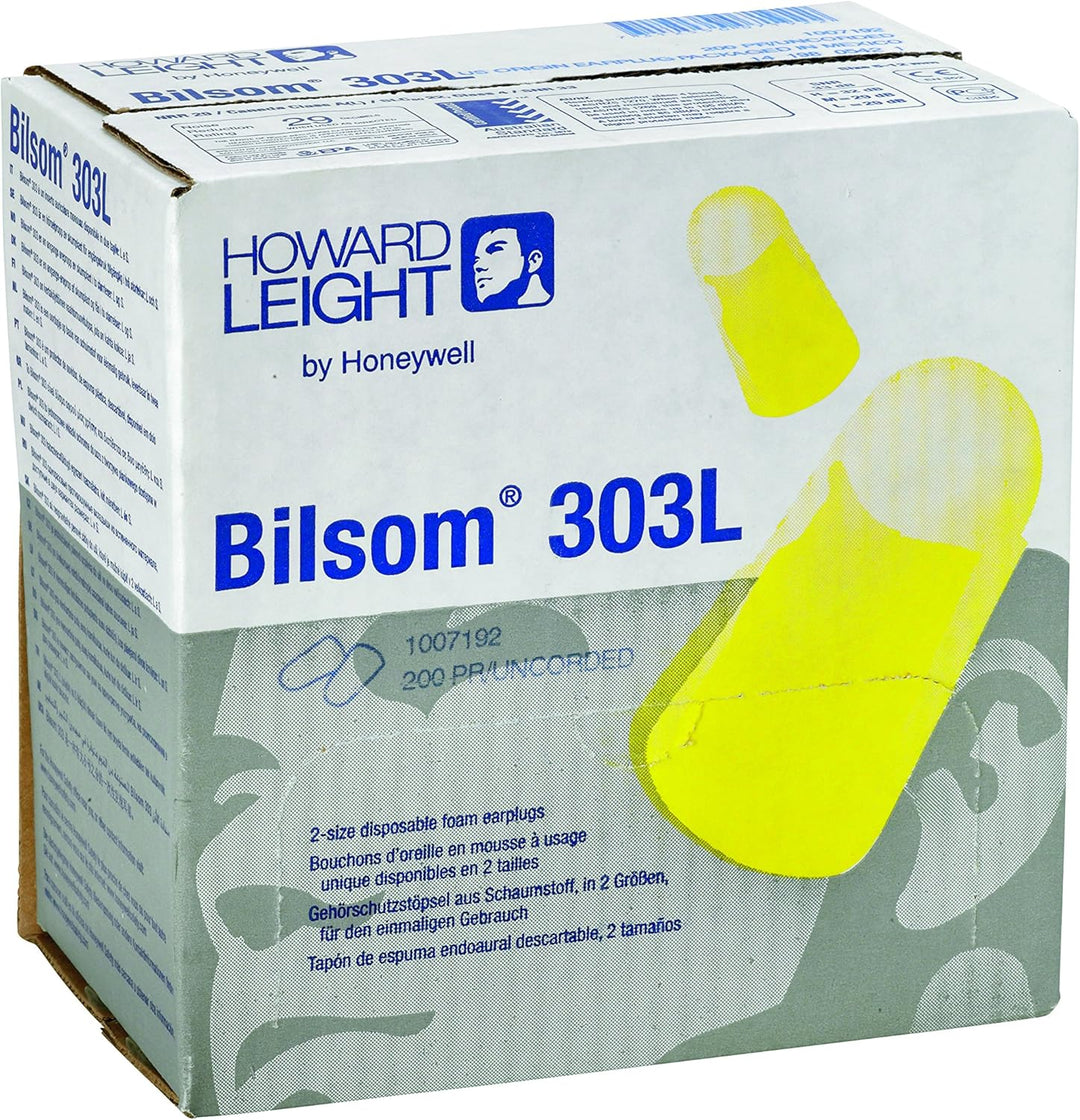Honeywell 1007192 Howard Leight Large Bilsom 303 Uncorded Earplug Pocket (Pack of 200)