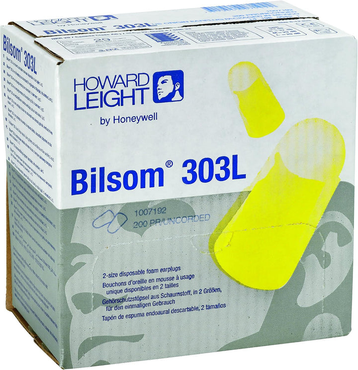 Honeywell 1007192 Howard Leight Large Bilsom 303 Uncorded Earplug Pocket (Pack of 200)
