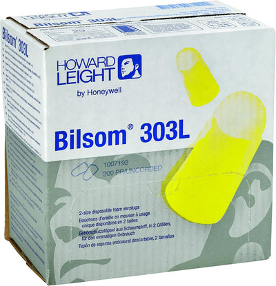 Honeywell 1007192 Howard Leight Large Bilsom 303 Uncorded Earplug Pocket (Pack of 200)