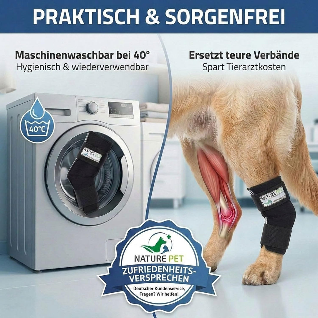 Nature Pet Sprunggelenk Schutz Bandage 165° Winkel für Hunde/Tarsalgelenk Bandage für Hunde (XS), XS