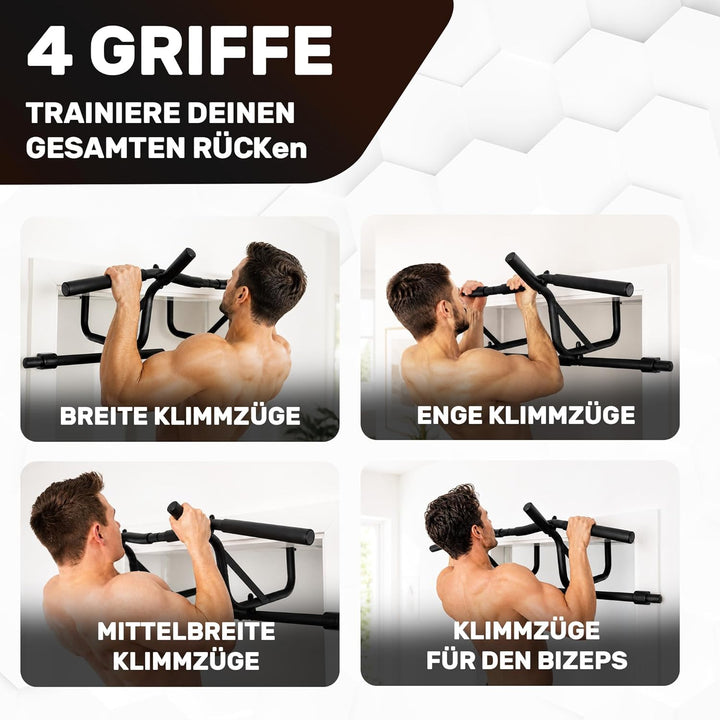 [NEU] Klimmzugstange Türrahmen [Klimmzugstange ohne Schrauben] Fitness Stange Pull Klimmzugstange Tü