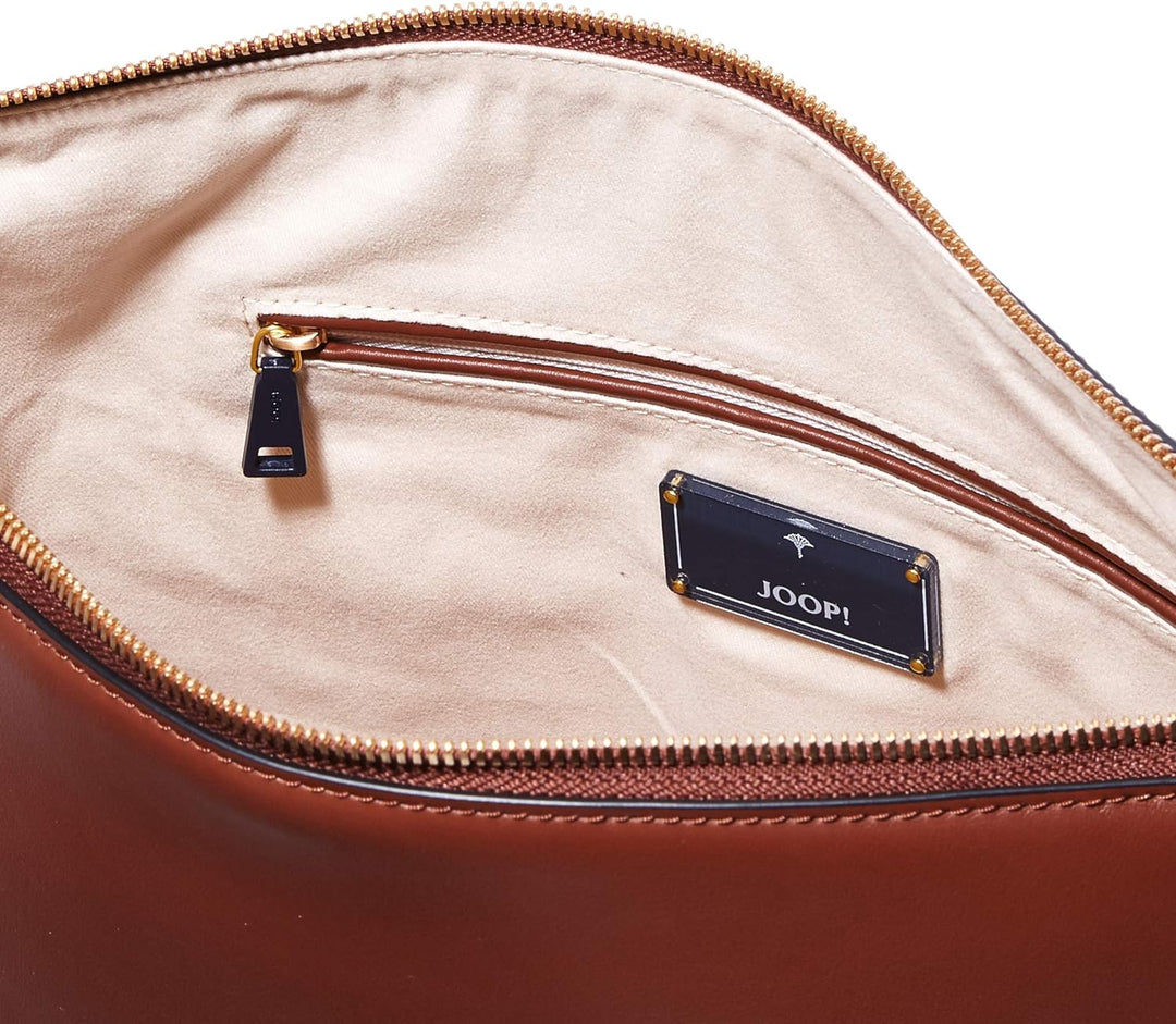 Joop! Nausica Estia Hobo Mvz Schultertasche Braun (Cappuccino), Braun (Cappuccino)
