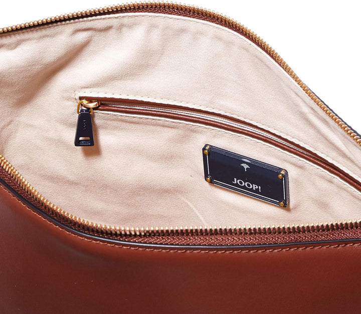 Joop! Nausica Estia Hobo Mvz Schultertasche Braun (Cappuccino), Braun (Cappuccino)