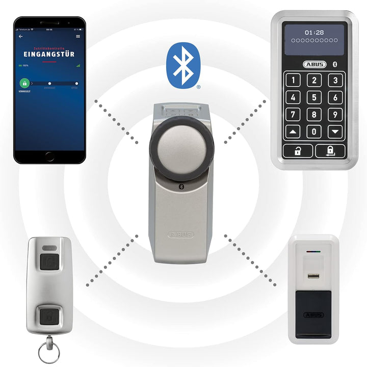 ABUS HomeTec Pro Bluetooth® CFA3100 - Elektronisches Türschloss - Haustür per App auf dem Smartphone