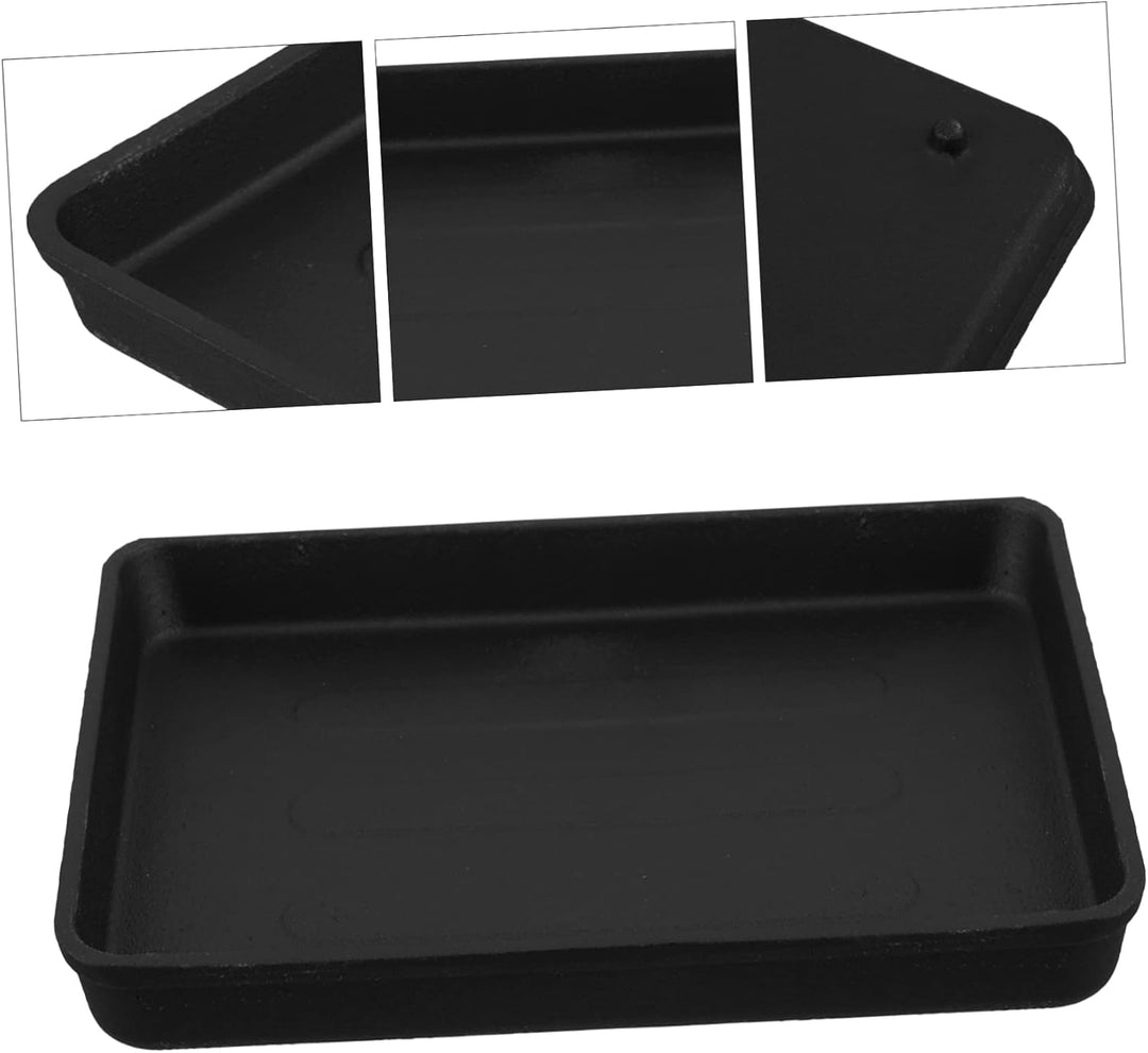 Vielseitige Rechteckige Gusseisen Grillplatte Für Outdoor Grillen - Ideal Für Steak Gemüse Und Meere