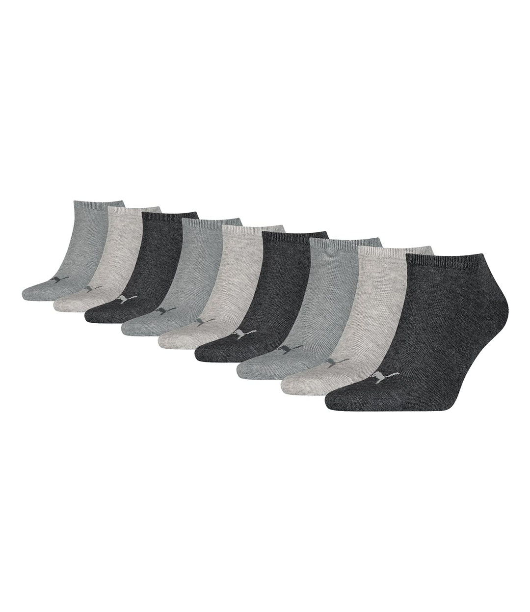 PUMA Herren SNEAKER SOCK, 100 Denier (3er Pack) 35-38 -800 anthracite / light grey / middle grey, 35