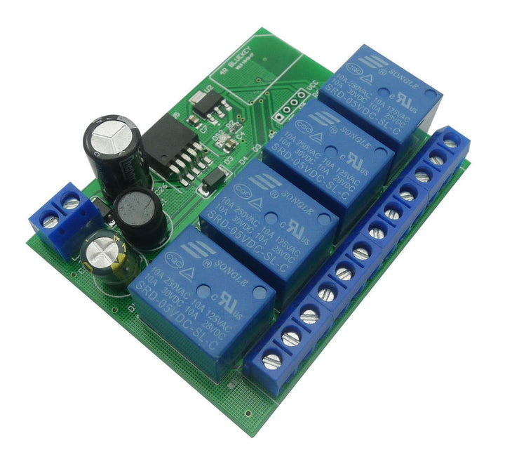 Aihasd 4 Channel 12V Relay Module Bluetooth 4.0 BLE Switch for Apple Android Phone IOT 4 Channel Rel