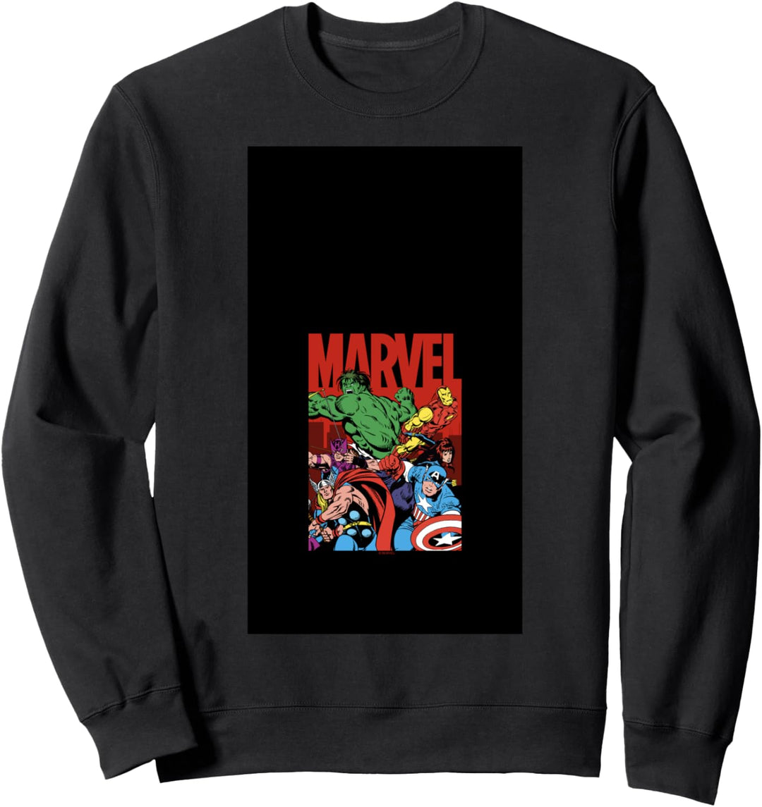 Marvel Avengers Team Retro Comic Vintage C1 Sweatshirt