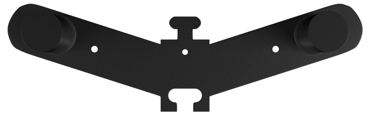 Fitvids Signature Fitness Moderne schwarze Stahllegierung zur Wandmontage, olympische Teller-Aufbewa