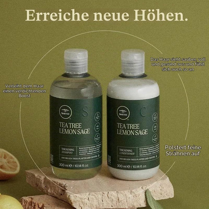 Paul Mitchell Tea Tree Lemon Sage Thickening Shampoo - Volumen-Shampoo für feines Haar, kräftigende